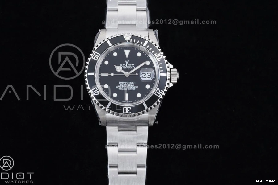 16610 Steel SS on Engraving LN Resilient 1:1 904L Rehaut Best 1143 Black Submariner TMF SH Bracelet No Edition 0505